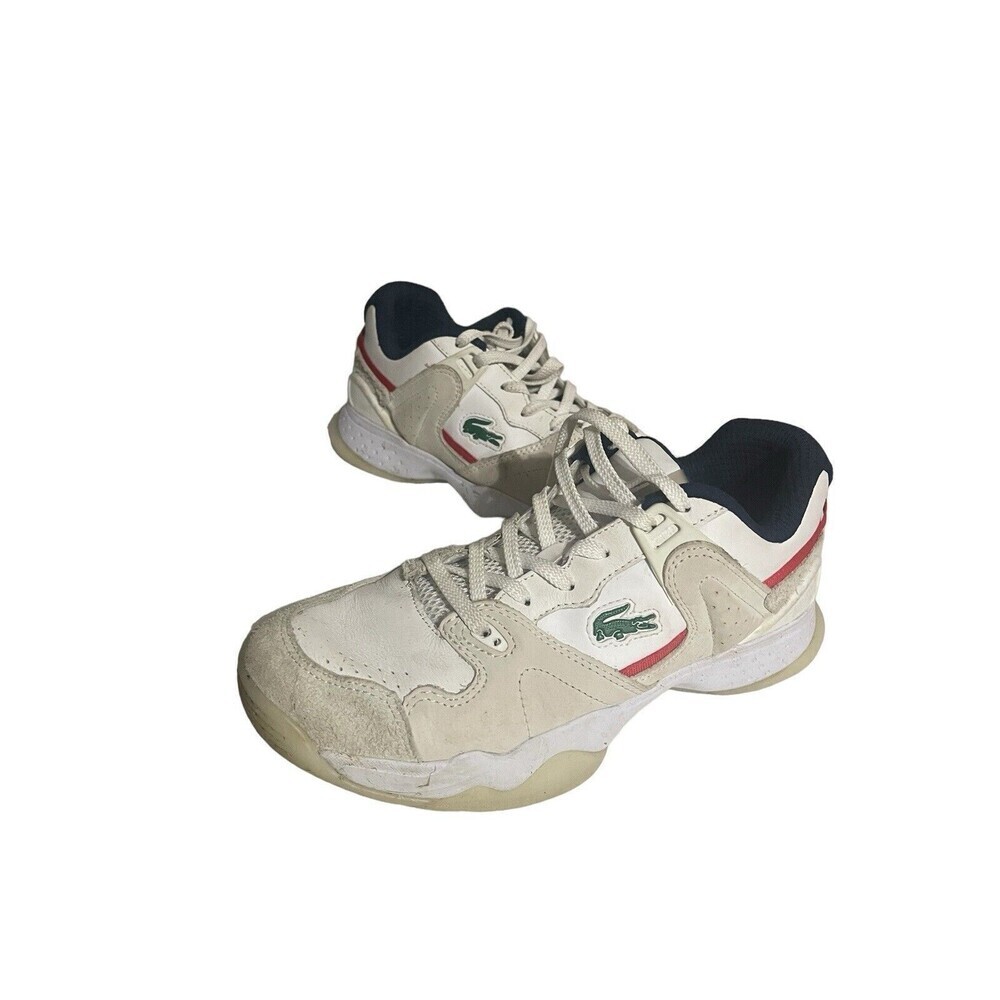Lacoste Men's 8.5 T-Point 721 Leather Suede Tennis Sneakers 7-41SMA010 1407
